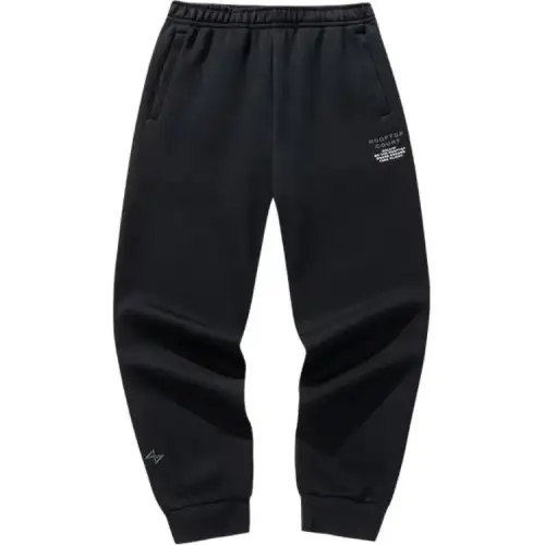 Anta Basketball Collection Knitted Sweatpants Men's Basic Black