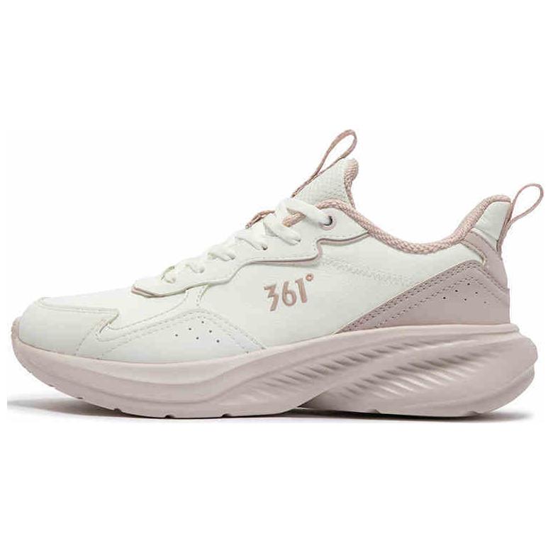 361° Slip Resistant Abrasion Resistant Low top Casual Running Shoes Women’s White Pink