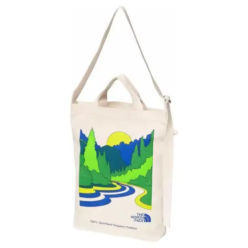 THE NORTH FACE 5.7L Tote Bag, Shopping Bag, Handbag, Shoulder Bag, Outdoor Bag Organic Cotton