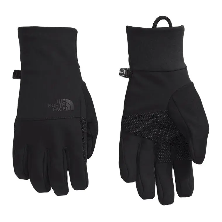 THE NORTH FACE Original Design Recycled Polyester, Elastane, Silicone, Polyurethane Sports Gloves Men's Black