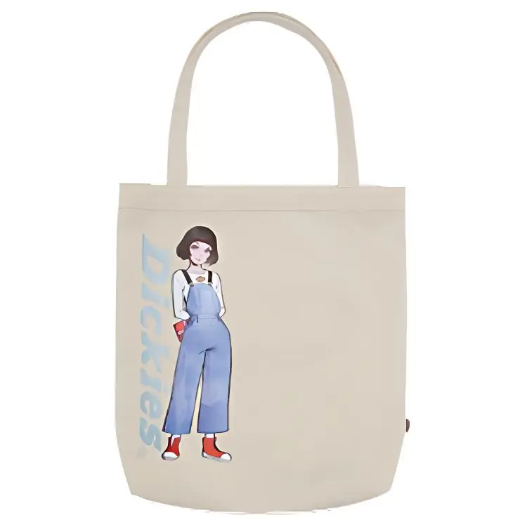 Dickies ILYA Collaboration Canvas Bag, One Shoulder Handbag Regular Unisex White