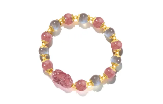 IWE Quartz Jade Obsidian Beaded Bracelets Unisex
