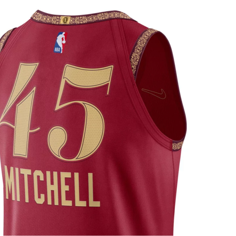 Nike Basketball Jersey Cleveland Cavaliers, Donovan Mitchell, City Edition Men’s Burgundy
