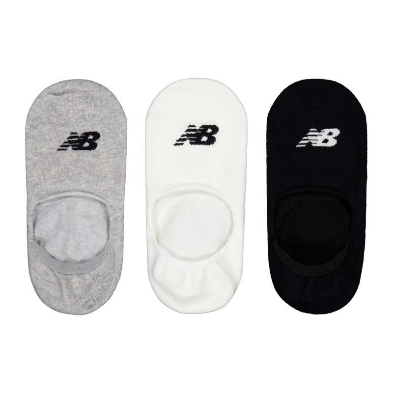 New Balance No Show Socks Unisex 3 Pack Mixed Color