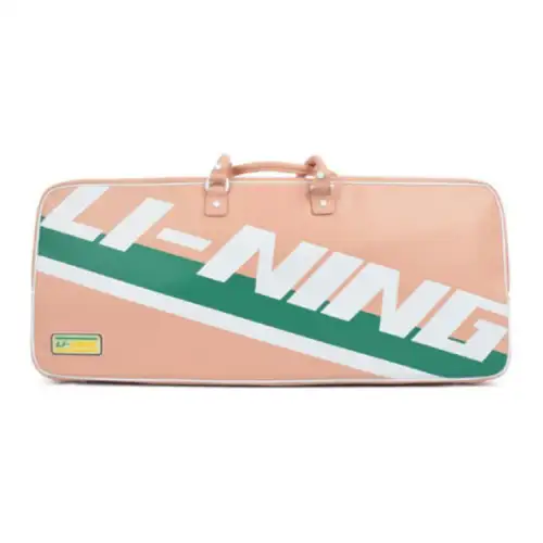 Li Ning Polyester Badminton Rectangular Large Gym Bag Large Unisex Pink