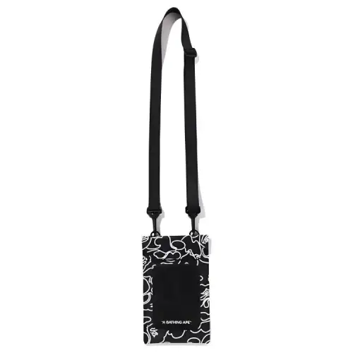 A BATHING APE Crystal Crossbody Bags Regular Men's Black