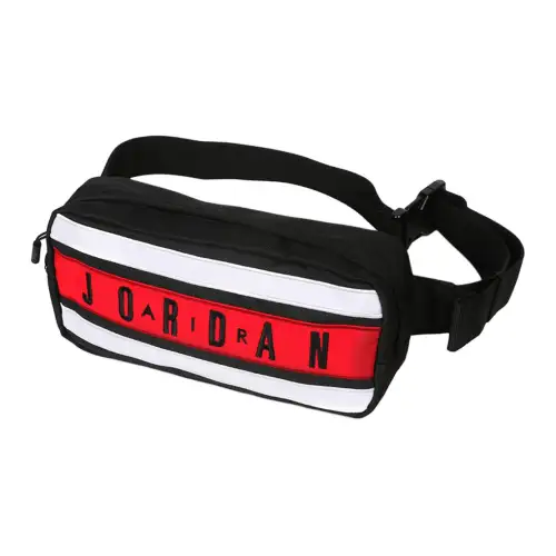 Jordan Polyester Shoulder Bag, Crossbody Bag, Sling Bag, Fanny Pack Regular Unisex Bred Black Red All
