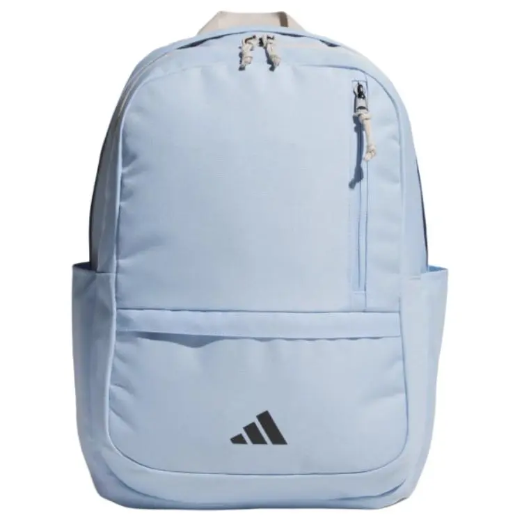 Adidas Recycled Polyester Backpack Unisex Glossy Finish Blue