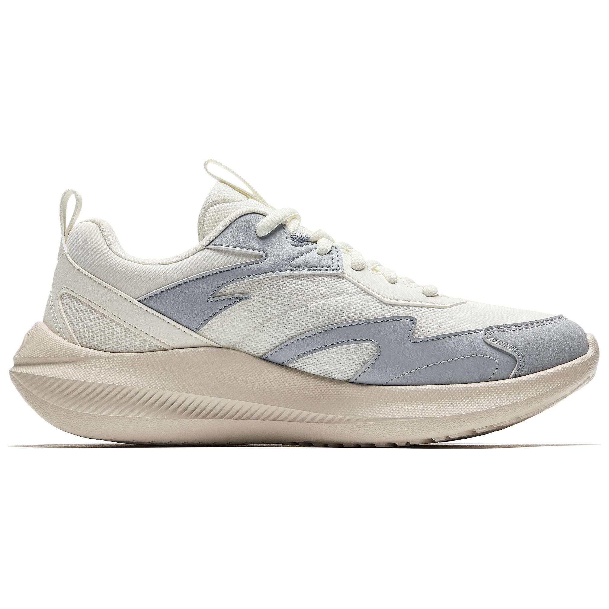Anta Slip Resistant, Abrasion Resistant, Breathable Low top Casual Running Shoes Women’s White Gray