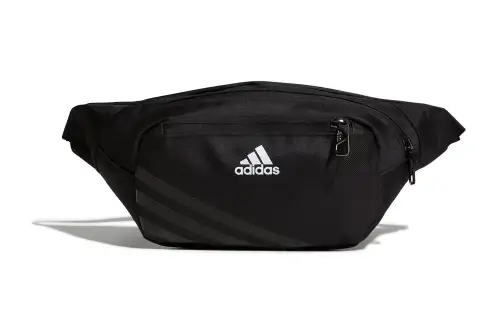 Adidas Polyester Fanny Pack, Crossbody Bag Regular Unisex Black