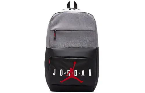 Jordan Polyester Backpack Regular Unisex Gray Black
