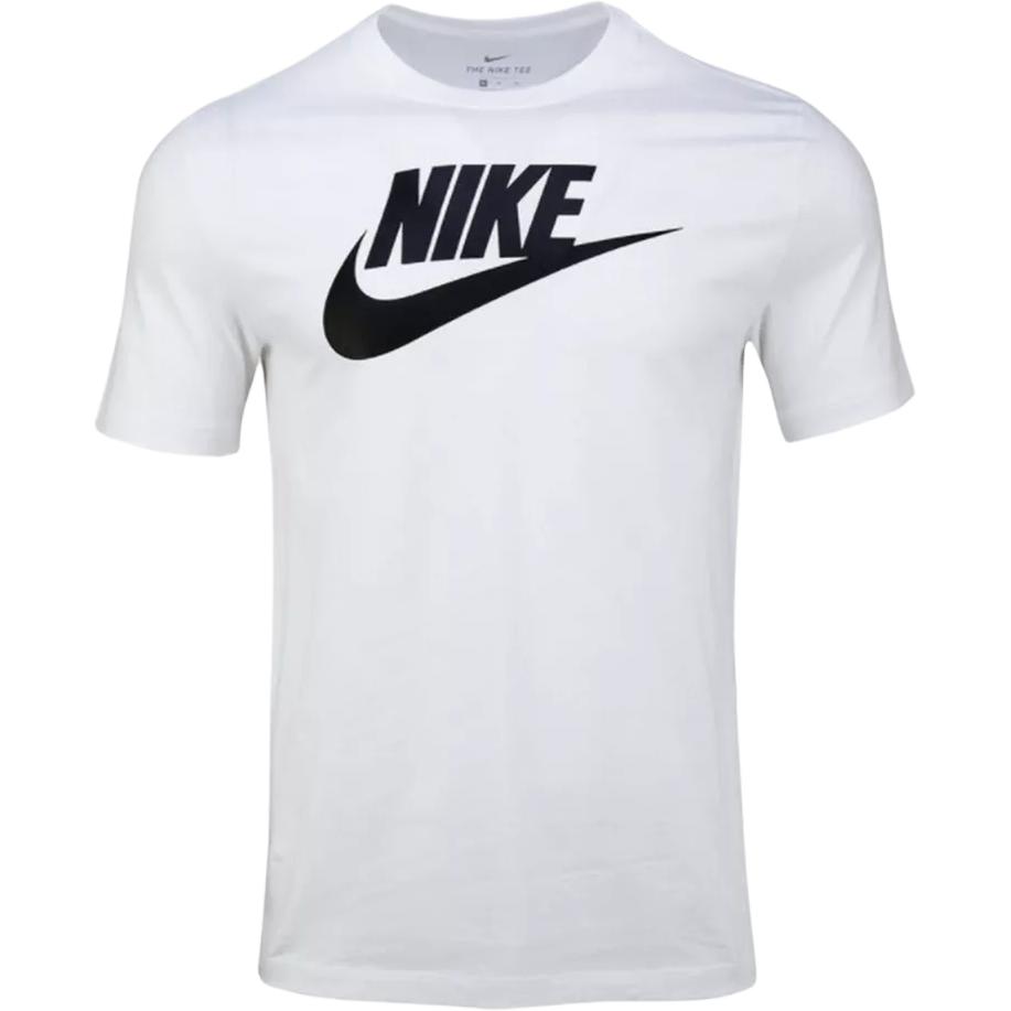 Nike Casual Sportswear Men’s White+Black Crew Neck Moderate