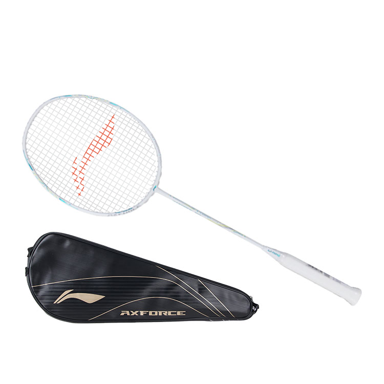 Li Ning Thunder 60 Full Carbon Badminton Rackets Offensive Type Heavy Head, Stiff Shaft Upper Class 675mm White