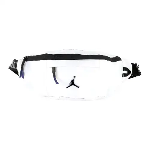 Jordan Polyester Sling Bag, Crossbody Bag, Fanny Pack Regular Unisex White/Purple