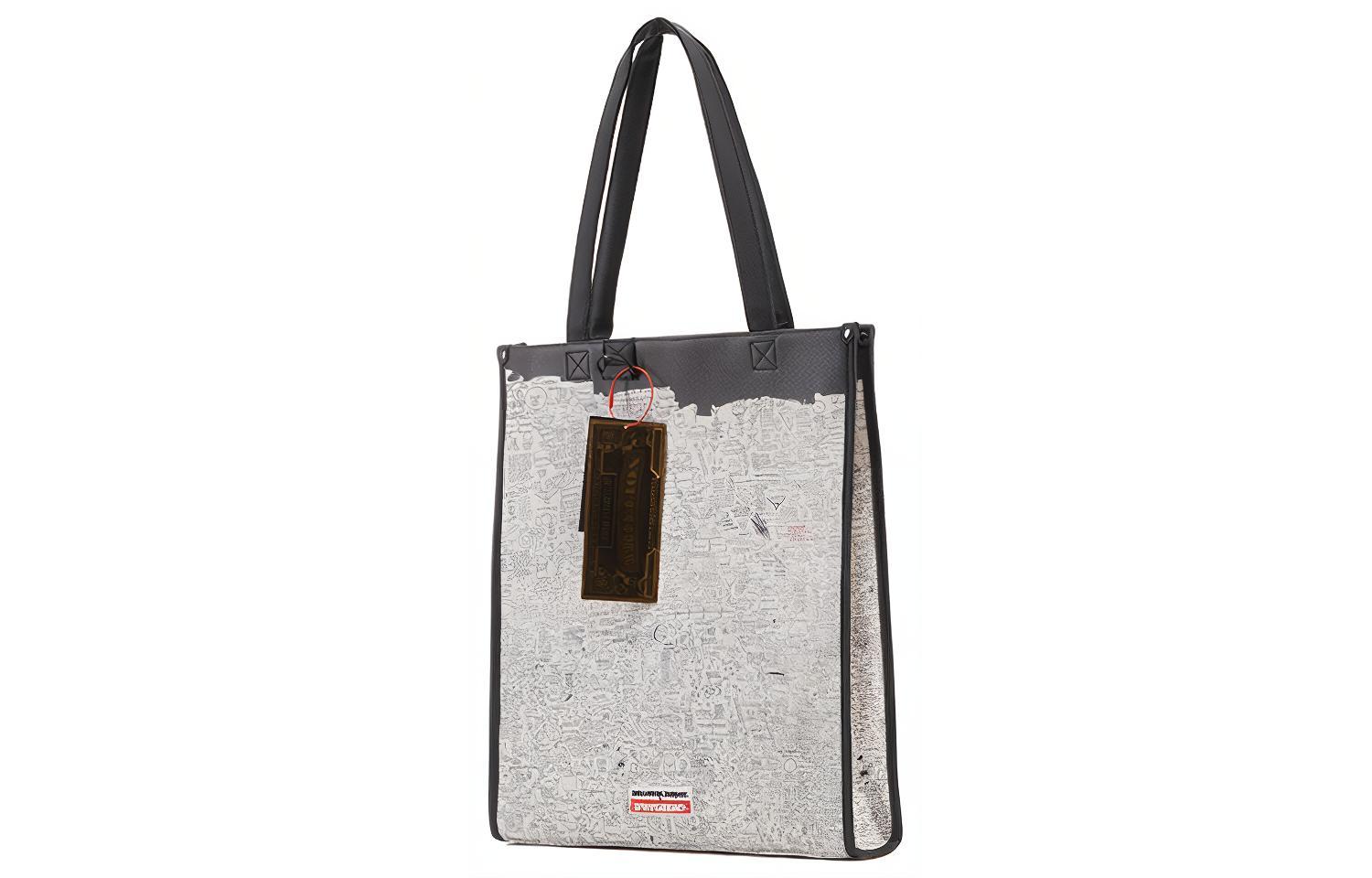 Сумка SPRAYGROUND TALL TOTE PVC (бежевый) — фото 4