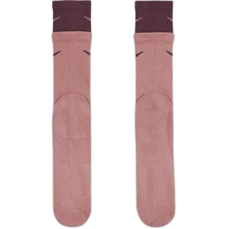 Nike Crew Socks Unisex 604 Stardust Red/Night Brown Red