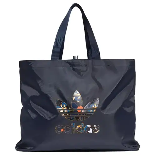 Adidas Originals Trefoil Polyester Oxford Tote Bag, Shopping Bag, Handbag Regular Unisex Dark Blue