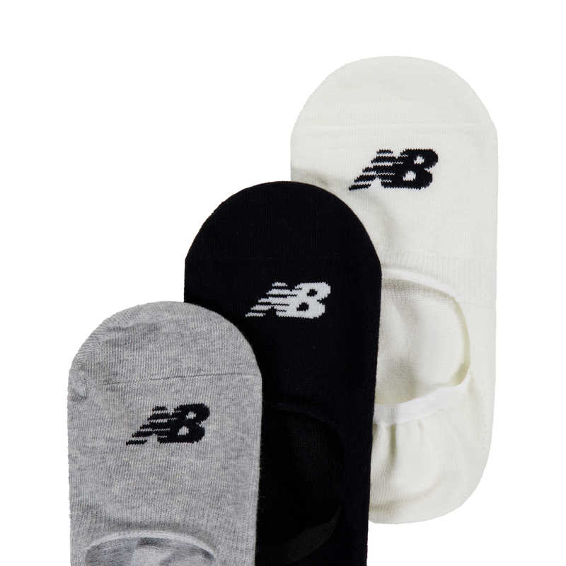 New Balance No Show Socks Unisex 3 Pack Mixed Color