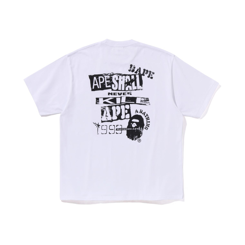 Мужская футболка A BATHING APE A BATHING APE FW24 T (белая) — фото 6