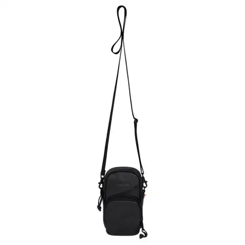 Supreme FW19 Cow Leather Crossbody Bag, Shoulder Bag Small Unisex Black