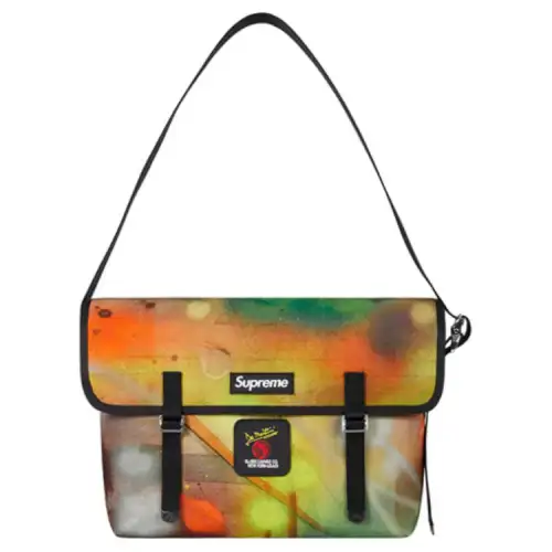 Supreme Canvas Shoulder Bag Regular Unisex Graffiti/Black