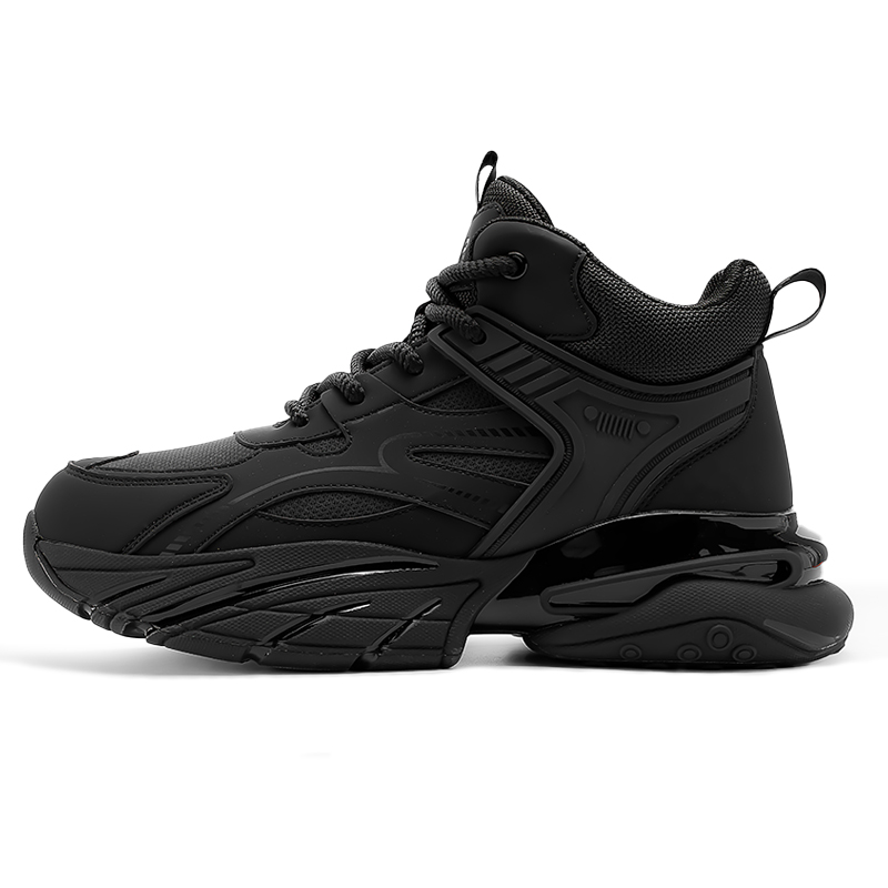 JEEP SPIRIT Cushioning Abrasion Resistant Coverage Support High top Outdoor Shoes Men’s Graphite Black