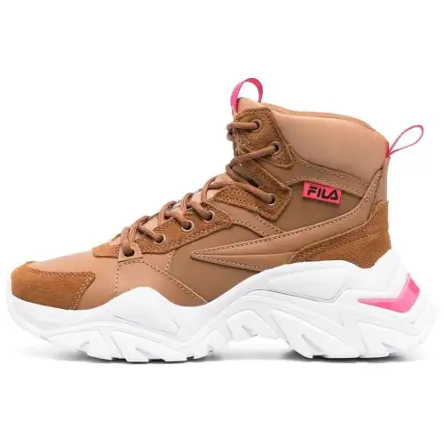 FILA Electrove Wear resistant And Lightweight High top Casual Shoes Women's Brown
