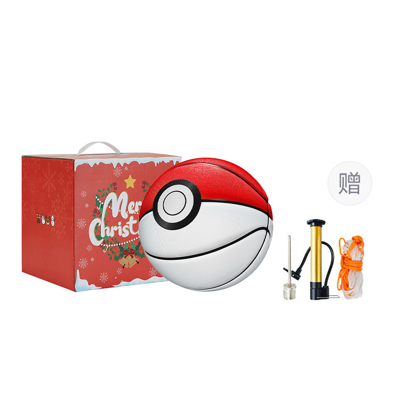 VEIDOORN x Pokemon Pu Basketball White Red Colorway Size 7 Street Training Competition Unisex China Mainland Version