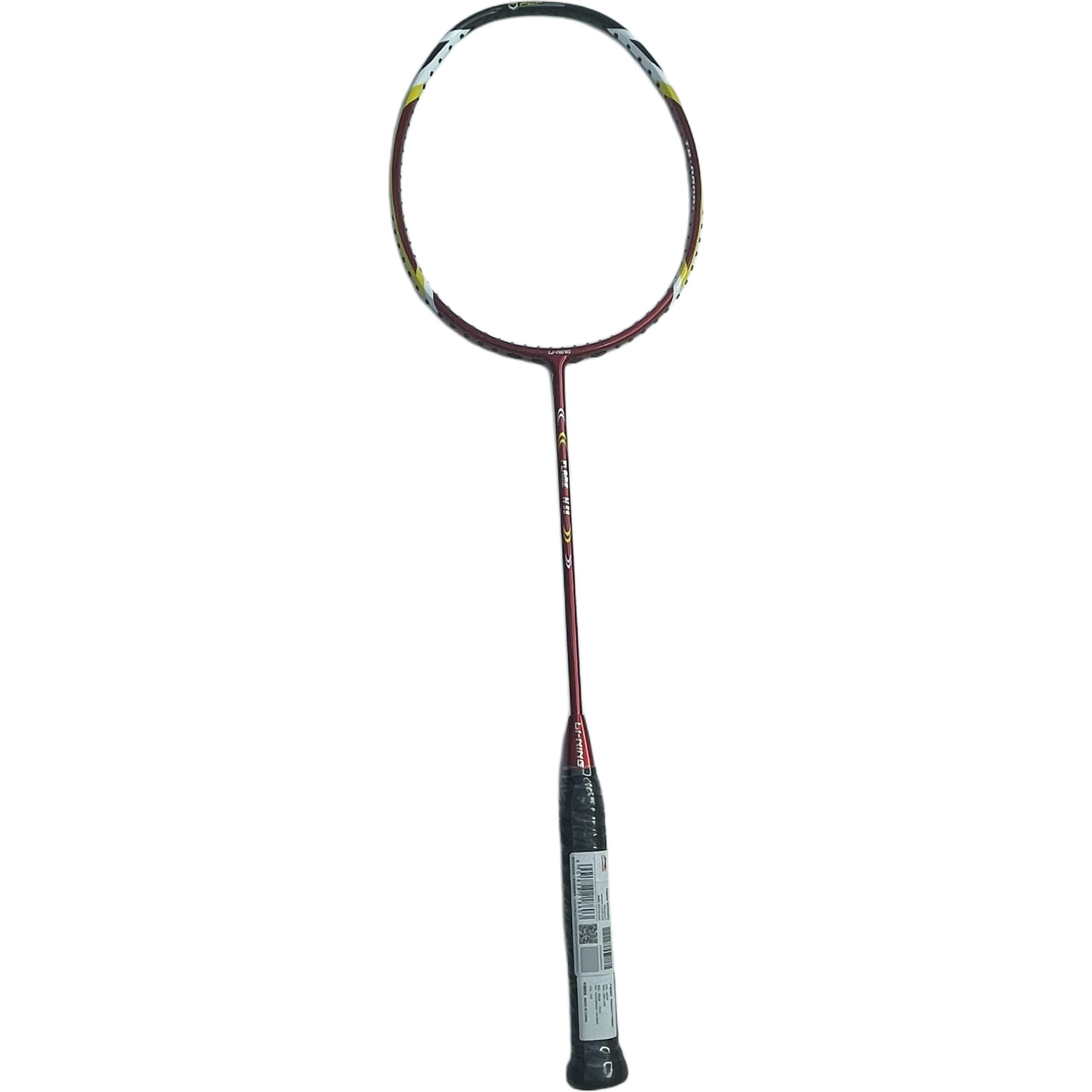 Li Ning Full Carbon Badminton Rackets Offensive Type Heavy Head, Stiff Shaft Professional 674mm Unisex 3U/G5 Red