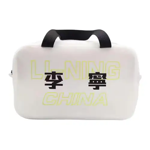 Li Ning TPU Handbag, Toiletry Bag Regular Unisex White
