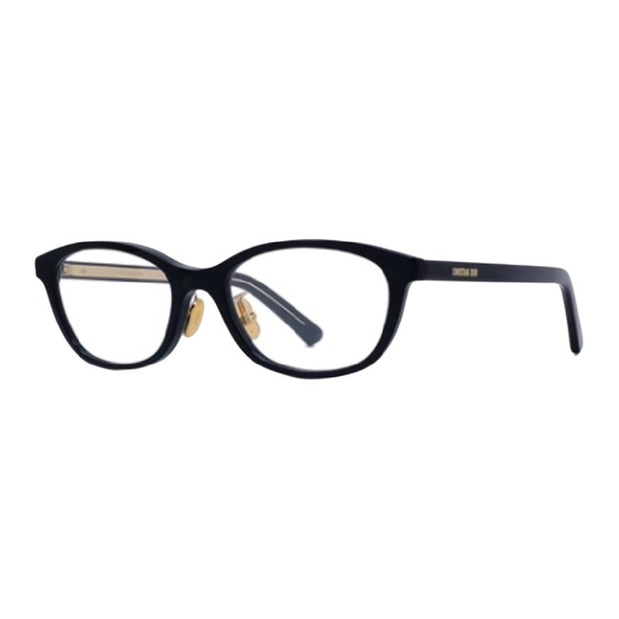 Женские очки Dior Oval Acetate (черные)