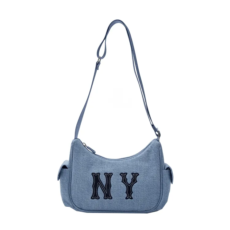 MLB Cotton Crossbody Bags Women's Denim Blue