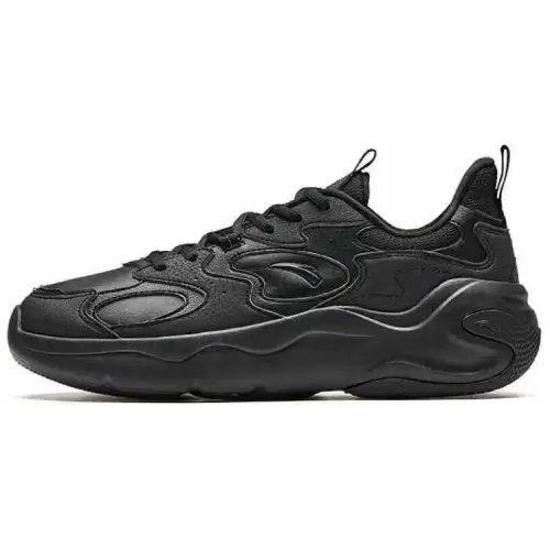 Anta Gravity 2 Slip Resistant Abrasion Resistant Low top Casual Shoes Men's Basic Black