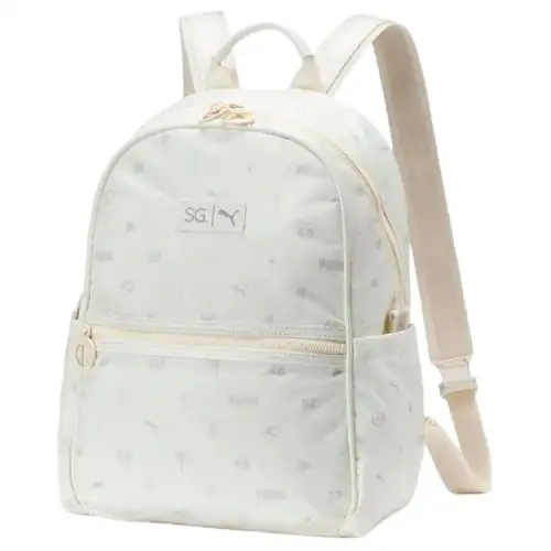 PUMA Polyester Backpack Regular Women's Ecru