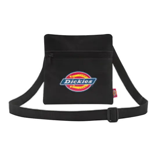 Dickies Polyester Cell Phone Pouch, Small Square Bag, Shoulder Bag, Crossbody Bag Regular Unisex Black