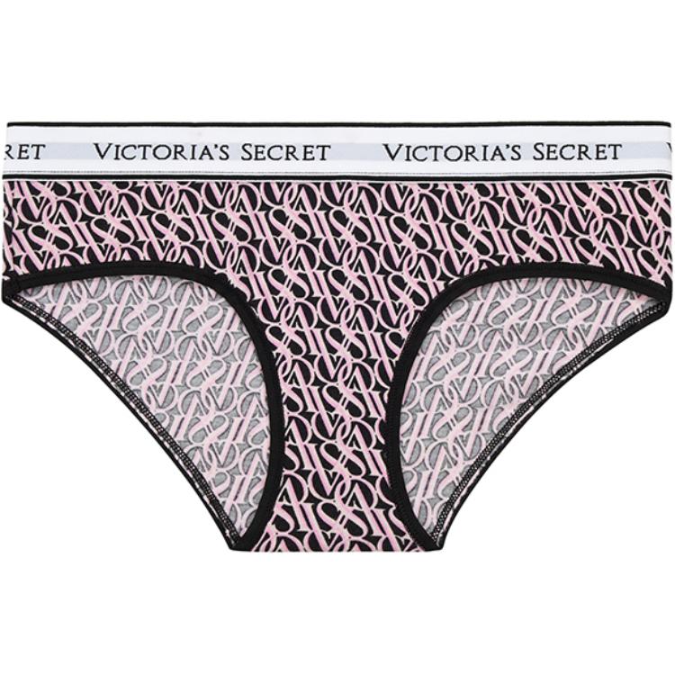 Женские трусы Victoria's Secret (розово-черные)