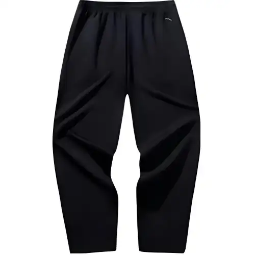 Anta Basketball Collection Knitted Sweatpants Men's Basic Black