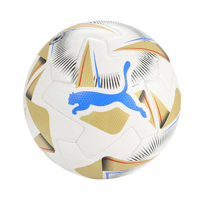 PUMA Size 5 Seamless Thermal bonding Pu White Gold Soccer Ball Unisex