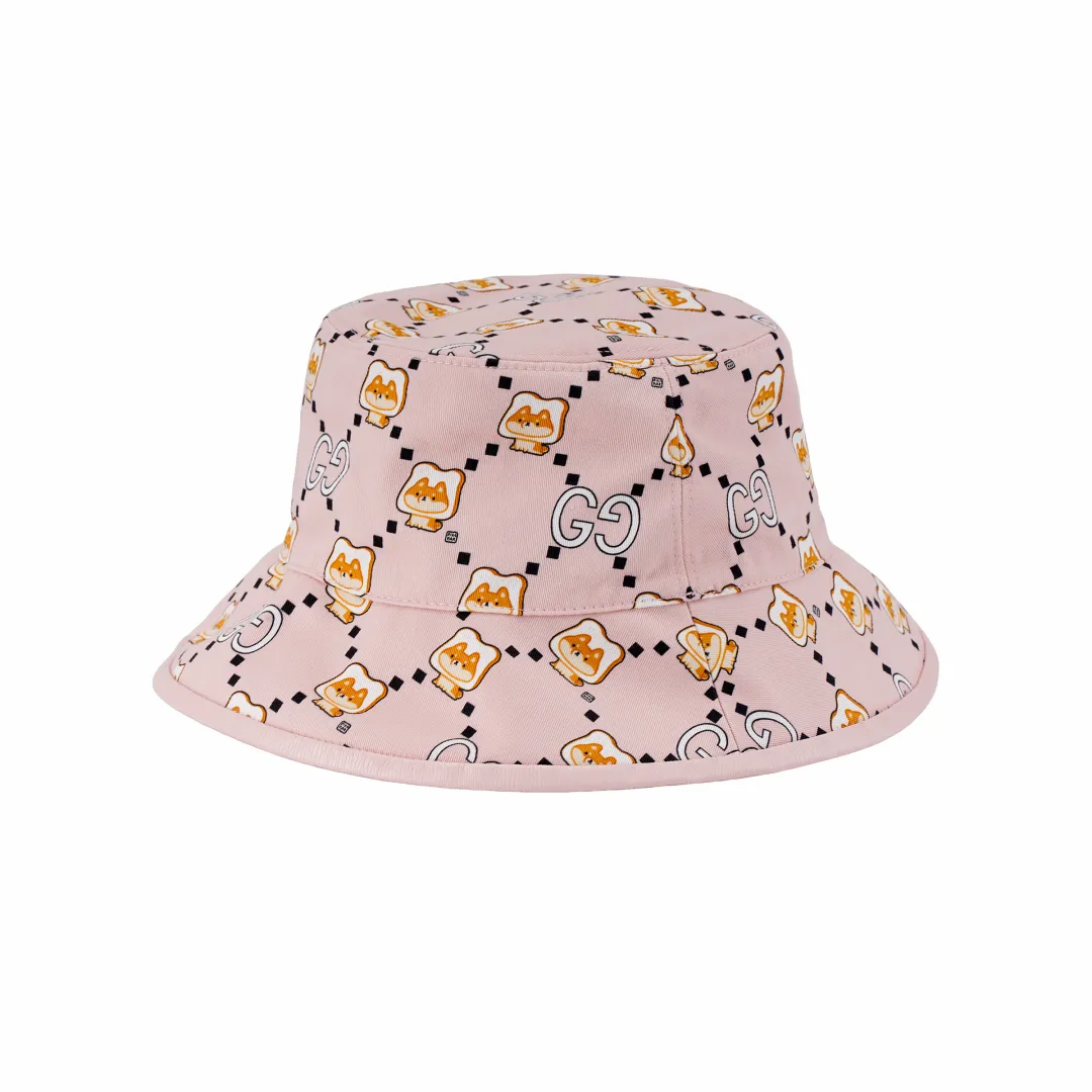 GUCCI Cotton Bucket Hats Women's Pink