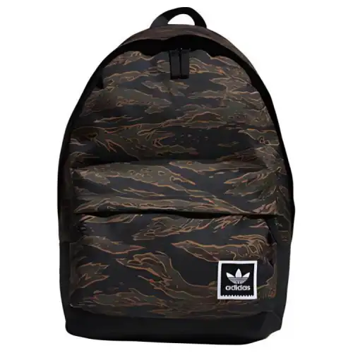 Adidas Originals Polyester Backpack Regular Men's Army Green & Black