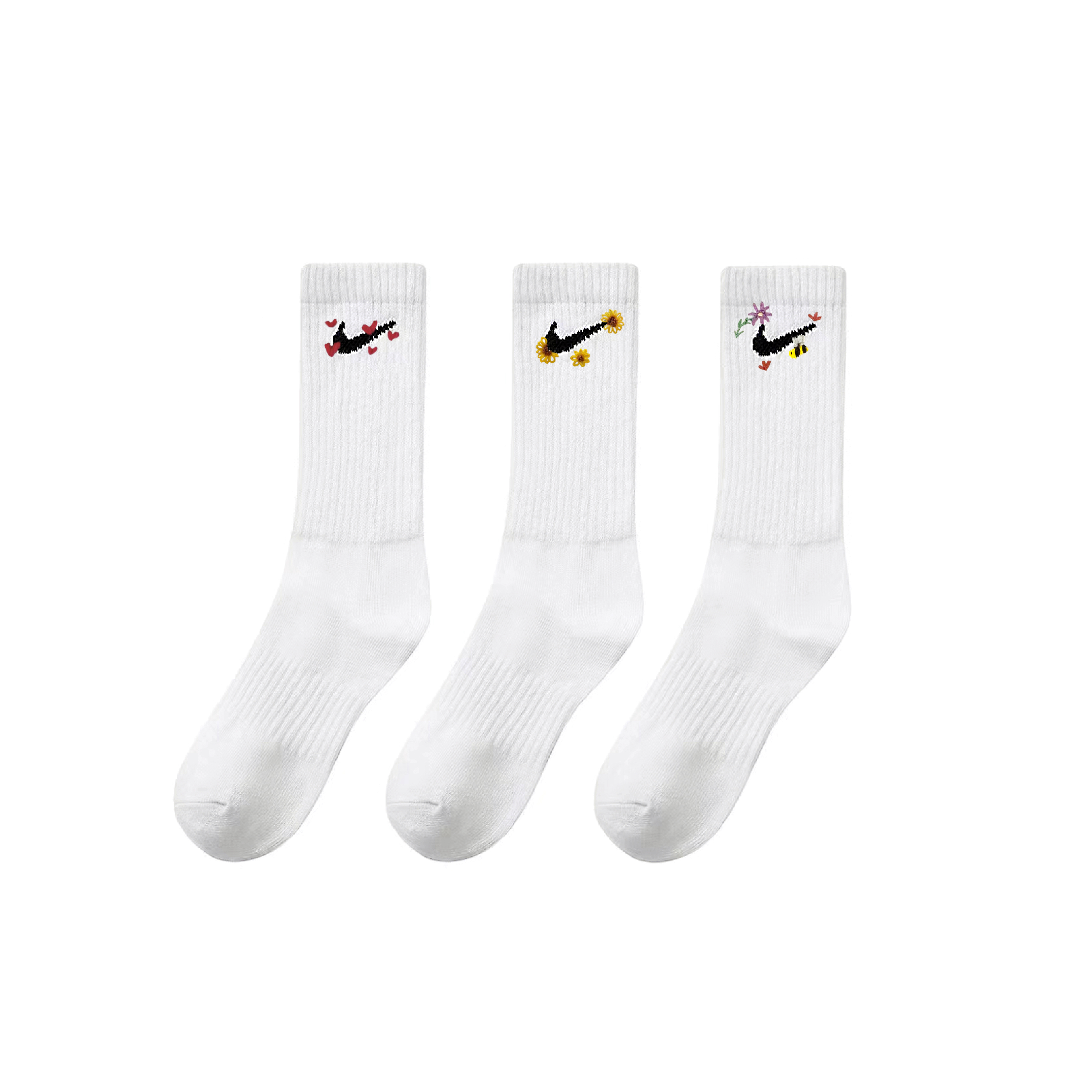 Nike Crew Socks Unisex 3 Pack White