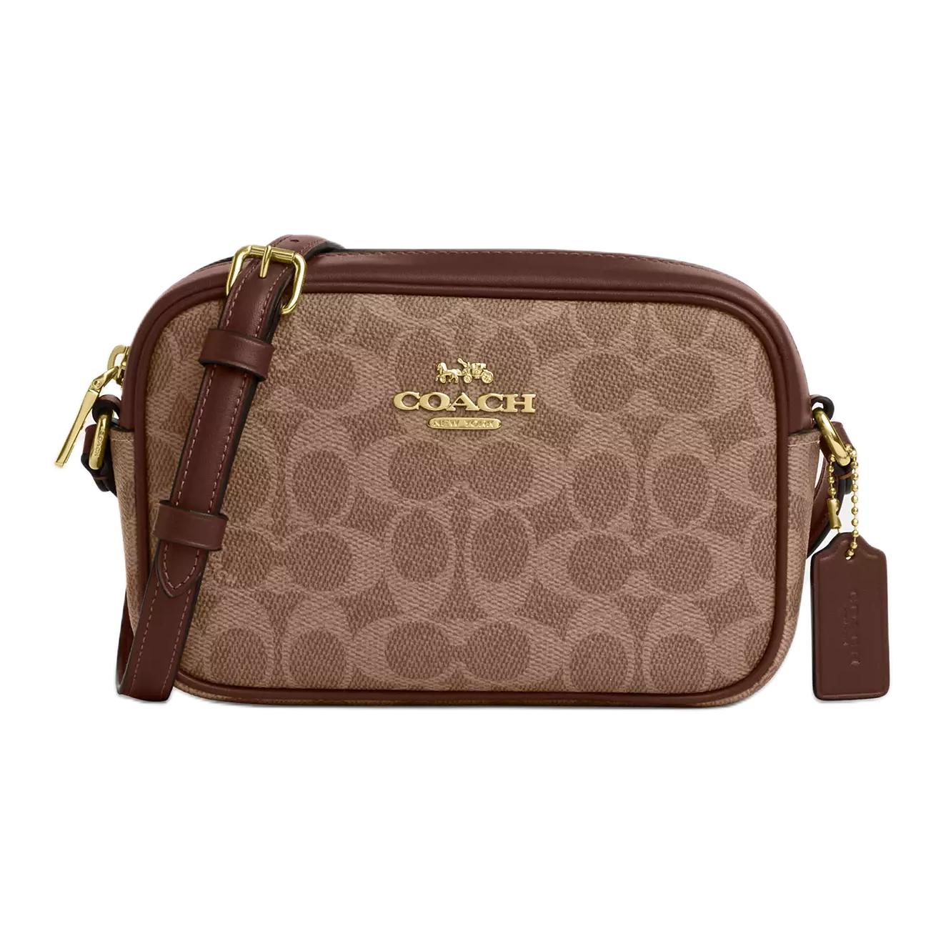 Женская сумка COACH Jamie 20 (коричневая)