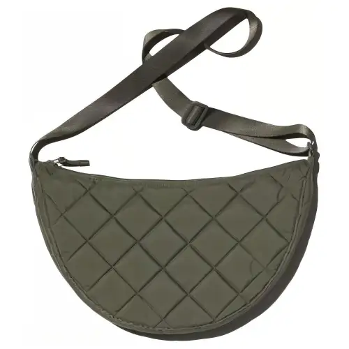 UNIQLO Polyester Shoulder Bag, Crossbody Bag Regular Women's Olive