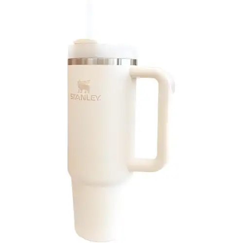 STANLEY Cooled regenerated straw, roly-poly doll stainless steel, cream white glass, 880 ml