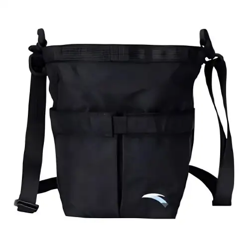 Anta Fabric Shoulder Bag, Crossbody Bag Regular Unisex Black