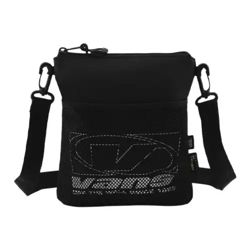 Vans Zip Closure Polyester One Shoulder Handbag, Crossbody Bag Regular Unisex Black