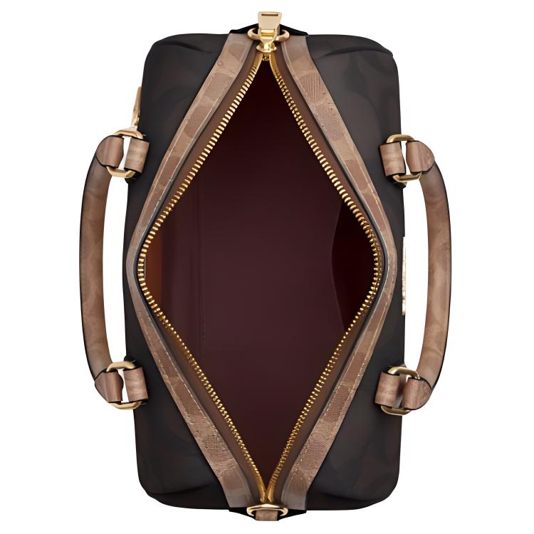Женская сумка COACH Rowan 25 (коричневая) — фото 3