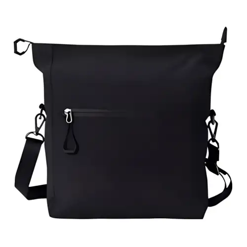 Anta Variety Training Collection Fabric Shoulder Bag, Crossbody Bag Regular Unisex Black