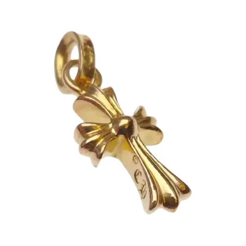 Chrome Hearts Genuine design golden pendant for men and women, 22 carat white gold, for beloved