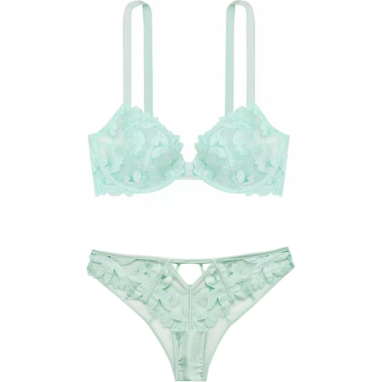 Женский комплект белья Victoria's Secret Комфорт (мятный)